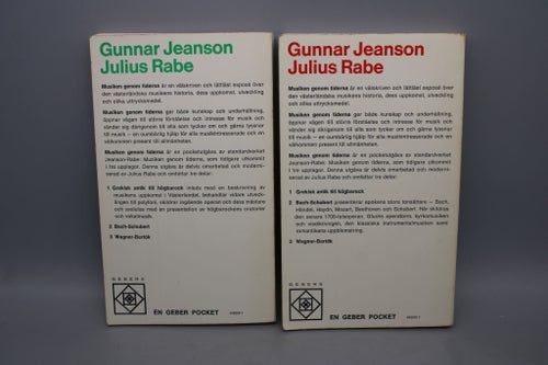 Musiken genom tiderna del 1 och 2 av Julius Rabe