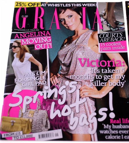 Grazia - Look magazine-two magazines included-Spring 2009-NEW-UK editions-586g