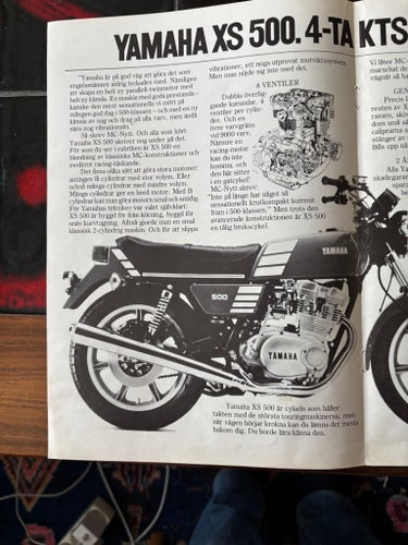 Motorcykelannons Yamaha XS 500