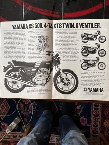 Motorcykelannons Yamaha XS 500