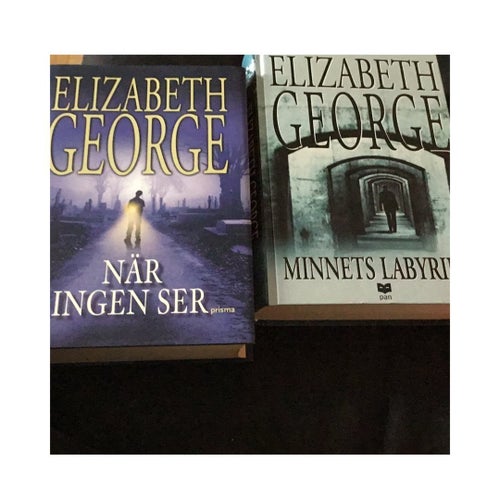 När ingen ser och Minnets labyrint av Elisabeth George