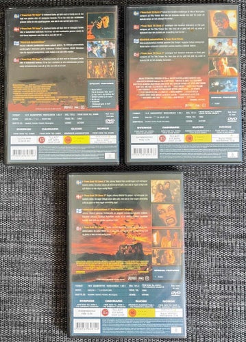 DVD x3 / From Dusk Till Dawn 1-3 / George Clooney, Juliette Lewis / Fint skick