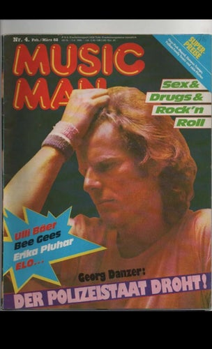 Music Man Magazin 4/1982 Kiss George Danzer