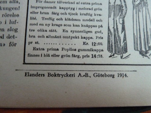 TIDSFÖRDRIF, 1914, I NATTEN, TIDNING