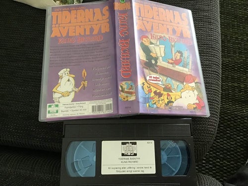 DET VAR EN GÅNG TIDERNAS ÄVENTYR KUNG RICHARD VHS SVENSKT TAL