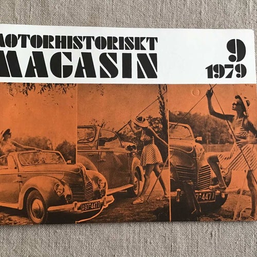 MOTORHISTORISKT MAGASIN NR 9 1979 CHEVROLET MÖTE USA,PONTON KAROSSEN,