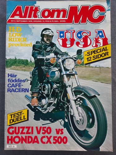 Allt om MC nr 9 1978: Honda CX 500, Moto Guzzi V50, H-D Low Rider