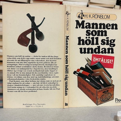 Mannen som höll sig undan av Hans Krister Rönblom, bok, Very good plus