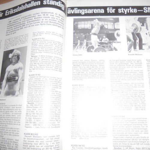 Kraftsport tyngdlyftning weightlifting tidning aug 1979 Arne Norrback omslaget