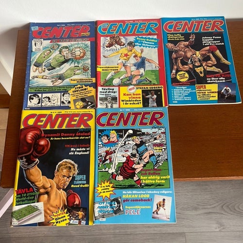 5 st Center Serier Tidningar 1989