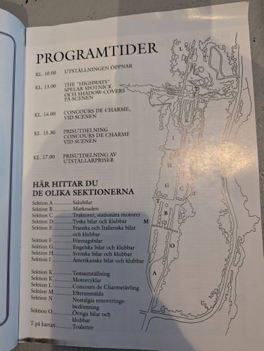 Båstad Classic Car Show Programtidning 1997