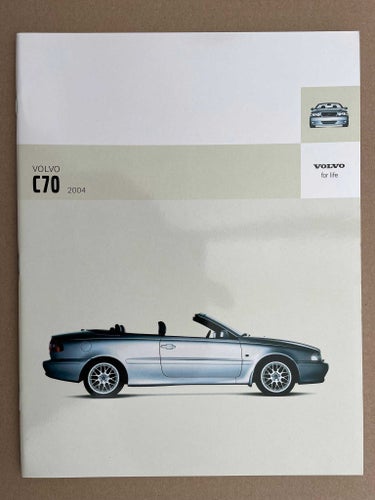 VOLVO Försäljningsbroschyr C70 Cabriolet 2004