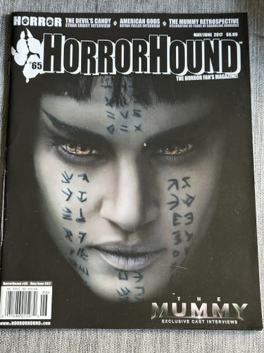 HorrorHound #65 (Tidning) The Mummy/Devil's Candy/American Gods m.m.