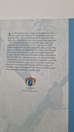 Frontrapport av Arne Holmström, 1945