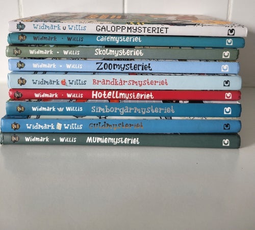 9st Böcker Barn-ungdomsböcker LasseMajas Detektivbyrå Widmark & Willis