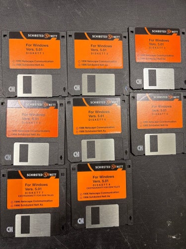MS-DOS 3.30 Toshiba + Netscape Navigator 5.01 Disketter + SkyGlobe 3.6 & CircumS