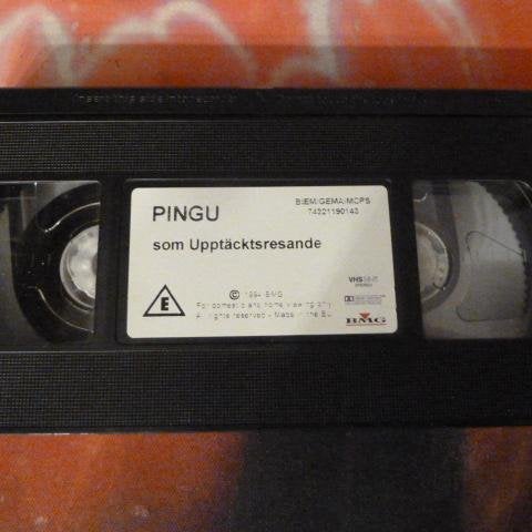 PINGU SOM UPPTÄCKTSRESANDE, VHS, BARNFILM