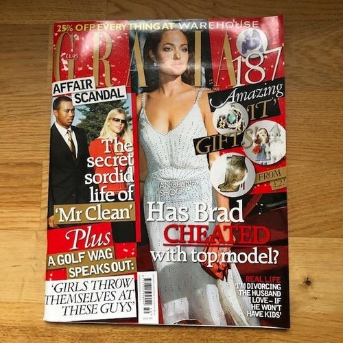 GRAZIA Magazine 14 December 2009 - Angelina Jolie Front Cover