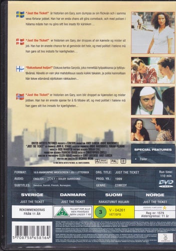 DVD / Just The Ticket / Andie MacDowell, Andy Garcia / Nära nyskick