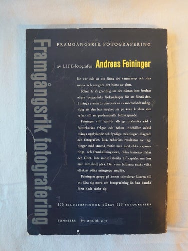 Framgångsrik fotografering. Feininger, Andreas. 1958.