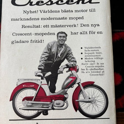 Crescent Moped 1960 Reklam annons