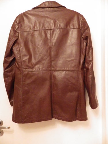 London Fog - Äkta Skinnjacka/Kavaj, fodrad – stl. 38 REG (= EU 48) Herr, Vintage