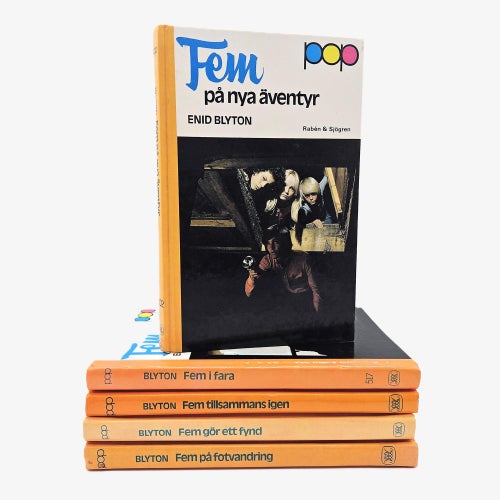 Fem - bokpaket med 5 böcker - Enid Blyton