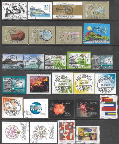 Island 2016 stämplat inklusive Block