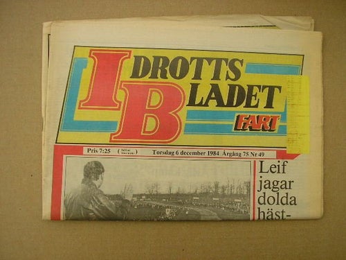 Idrottsbladet Motorsport 1984 Nr.49 m. bl.a. Rally