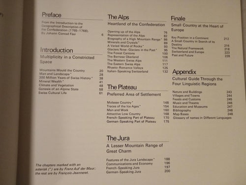 Switzerland Alpine Country at the Heart of Europe by François Jeanneret, Very F