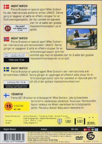 Night Watch - Pierce Brosnan DVD Helt ny inplastad