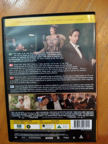Florence Meryl Streep Hugh Grant. DVD. Very Fine+