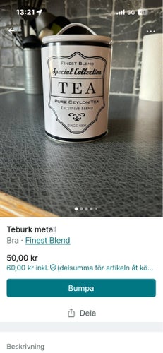 Finest Blend teburk i metall