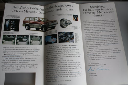 SsangYong 4 WD Broschyr