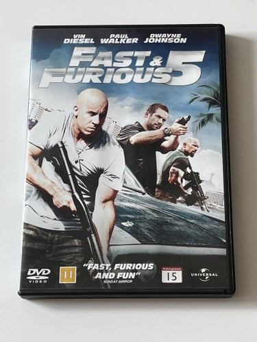 Fast & Furious 5 (Dwayne Johnson & Vin Diesel, 2011) . Beg. DVD