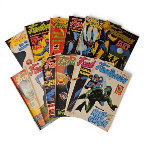 Fantomen Serietidningar - 12 st 1972-1976