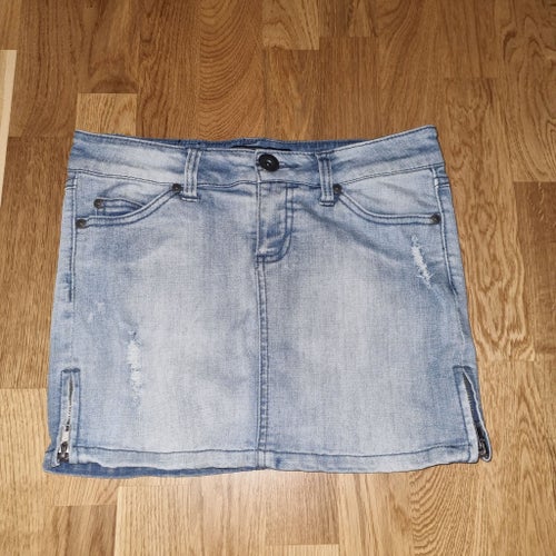 ONLY blå jeans kjol, strl W26