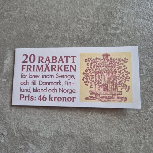 5 st Rabatthäfte 1990 (Bikupa), bästa sorten, postfriska • Spårbar frakt