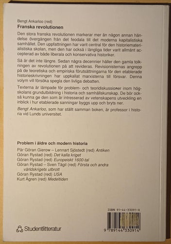 Franska revolutionen / Bengt Ankarloo (red.)