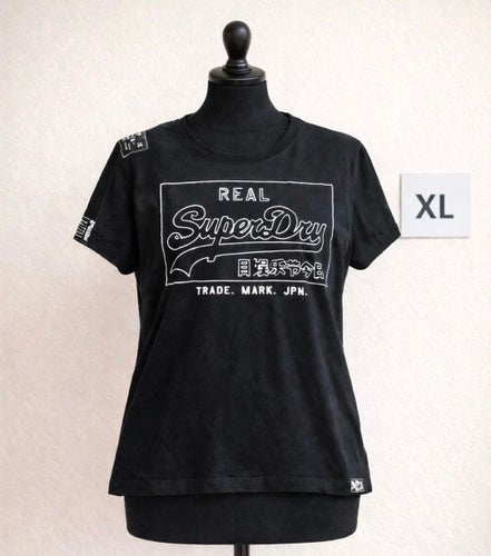 Superdry svart T-shirt, storlek XL