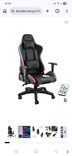 Gamingstol med RGB-belysning