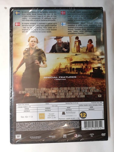 DVD Australia Nicole Kidman Hugh Jackman Svensk text INPLASTAD