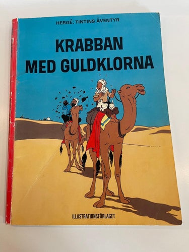 Tintin - Krabban med guldklorna  , 1 :a upplaga .