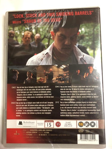 DVD Gangsters, Guns And Zombies INPLASTAD