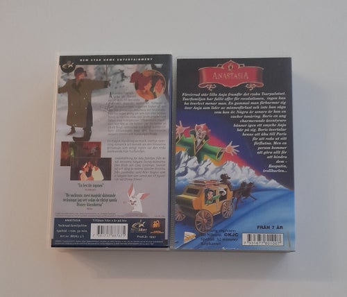 Anastasia × 2 VHS Filmer / SE / New Star / DVD Production