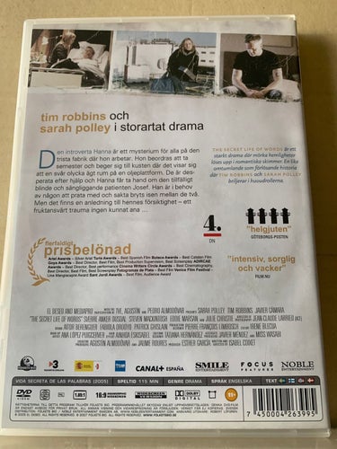 The secret life of the words, Dvd