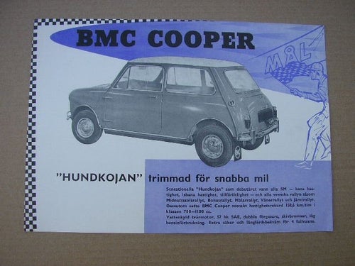 Försäljningsblad BMC Cooper Hundkojan