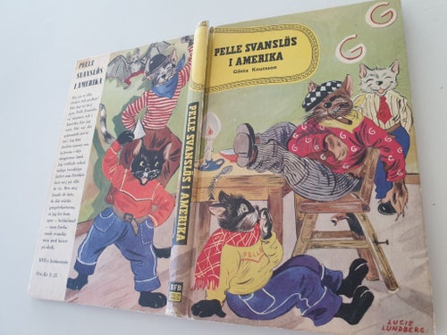 Bok, Pelle Svanslös i Amerika av Gösta Knutsson1956