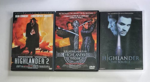 Highlander 2, Endgame och The Source / Svensk Text / Fina Skivor