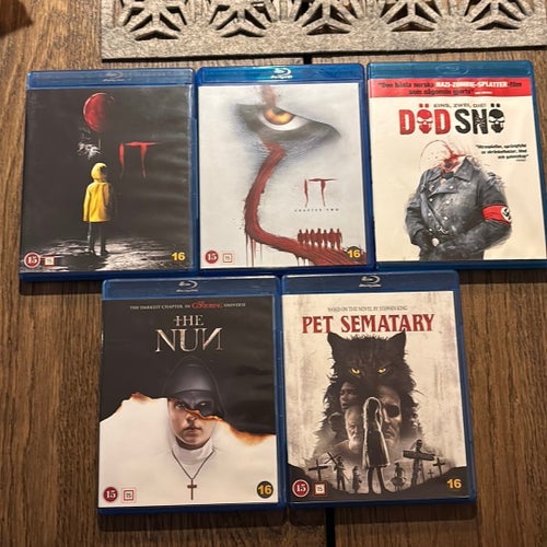 Skräckfilmer Blu-ray: IT, IT Chapter Two, Död Snö, The Nun, Pet Sematary